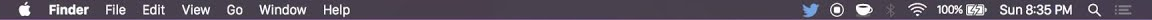 Mac toolbar